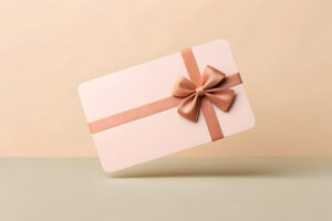 Image of a gift card with bow